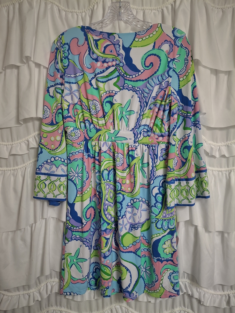 Lilly Pulitzer Tropez Tunic Multi Conch Republic Print Dress Size S - Picture 5 of 10
